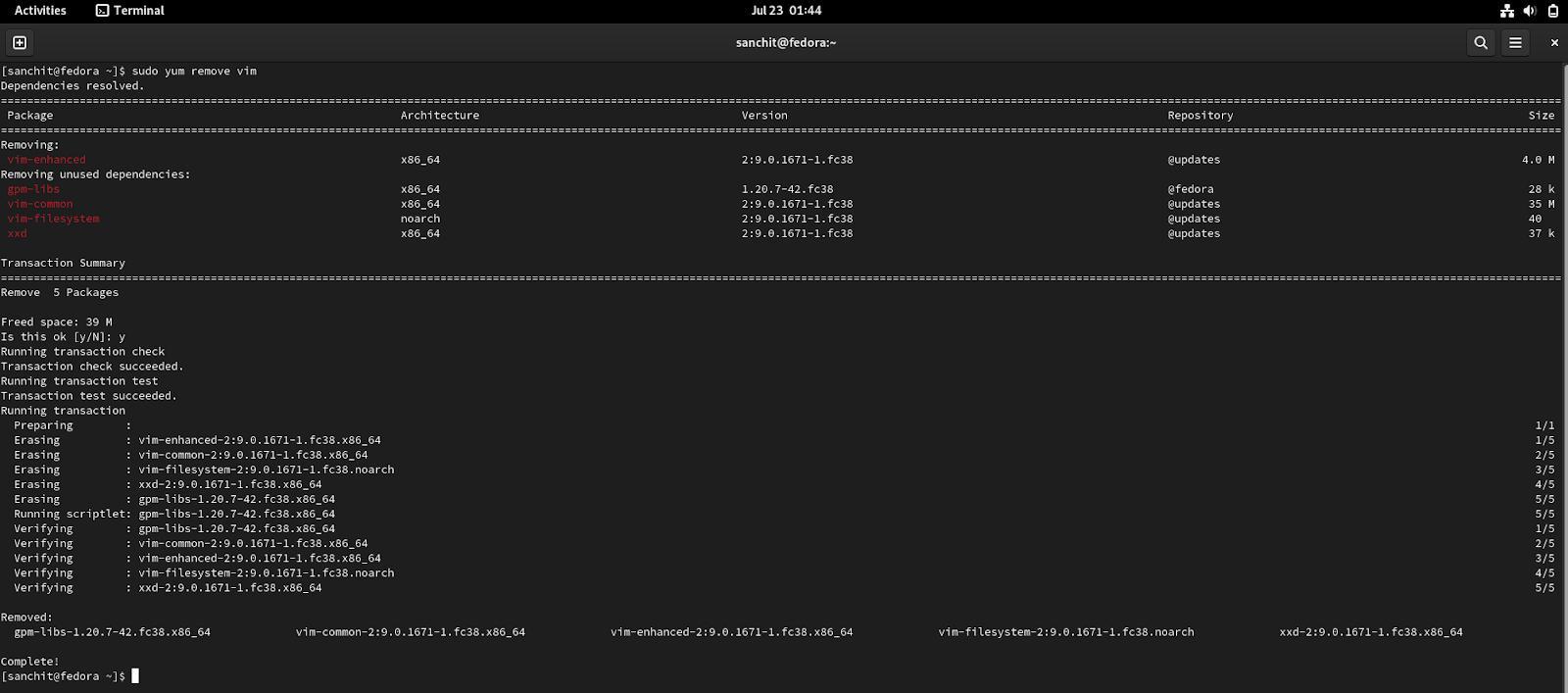 YUM in Linux Naukri Code 360
