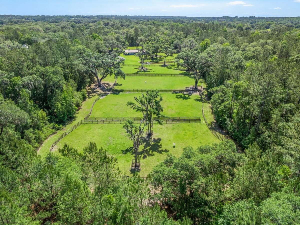 A must see! Stunning 15.37 Acre Equestrian Facility in Reddick, just a