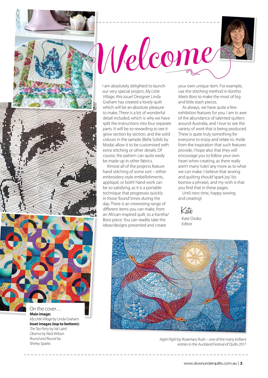 Down Under Quilts Magazine DUQ184 Back Issue