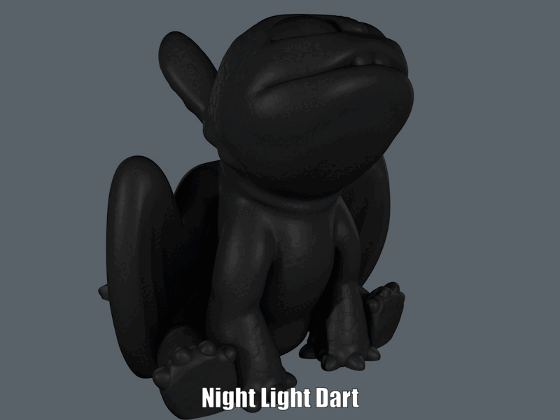 Archivo STL Night Light Dart (Easy print no support) 🎯・Diseño de