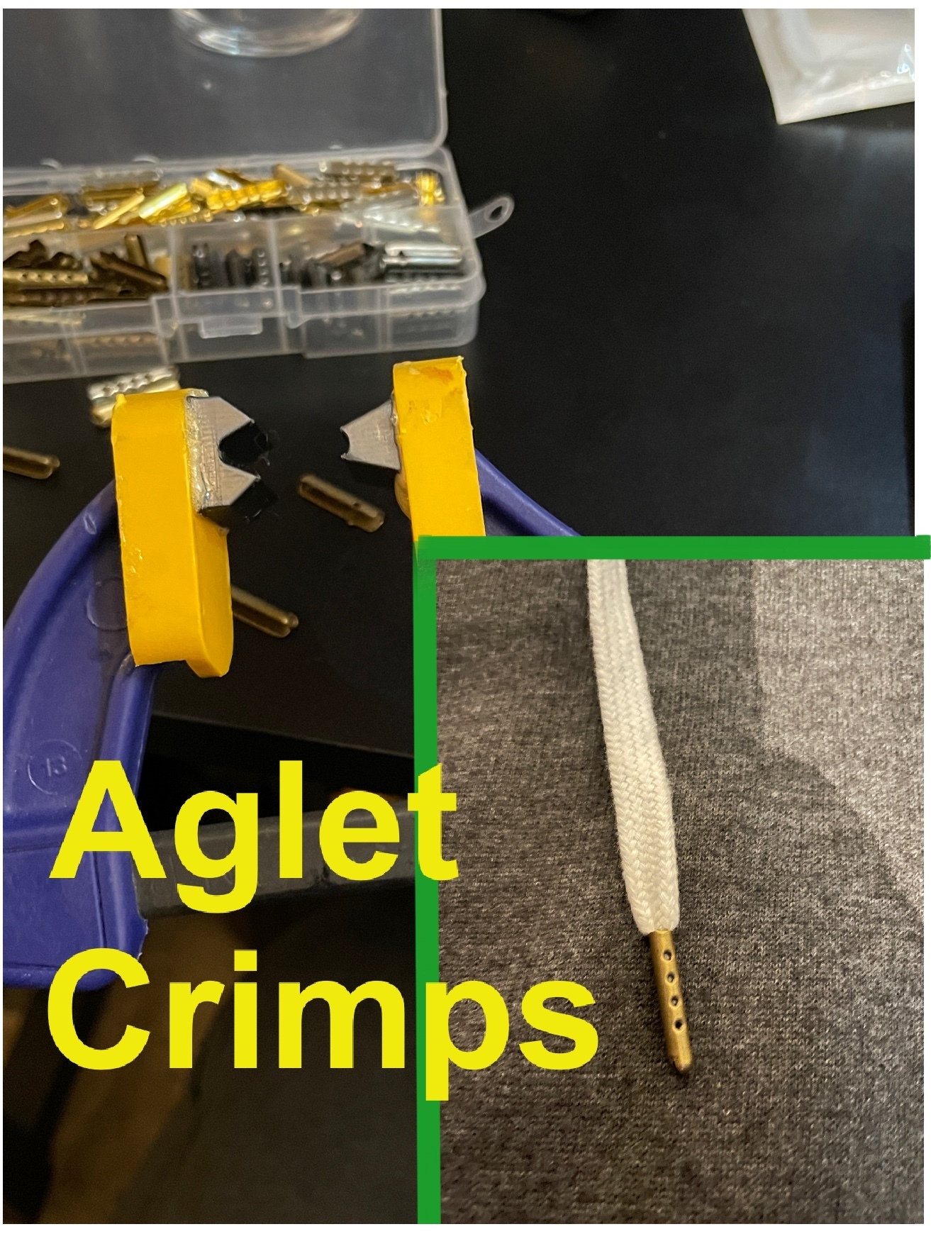 STL file Aglet crimps (hoodies, shoe laces)・3D printing design to