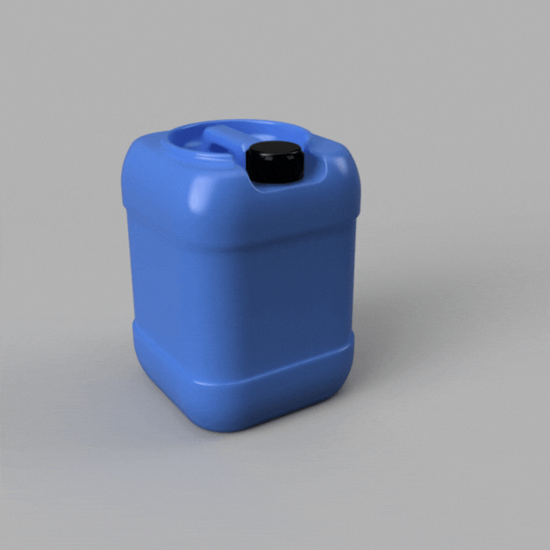 STL file Square Jerry Can 1/10・Model to download and 3D print・Cults