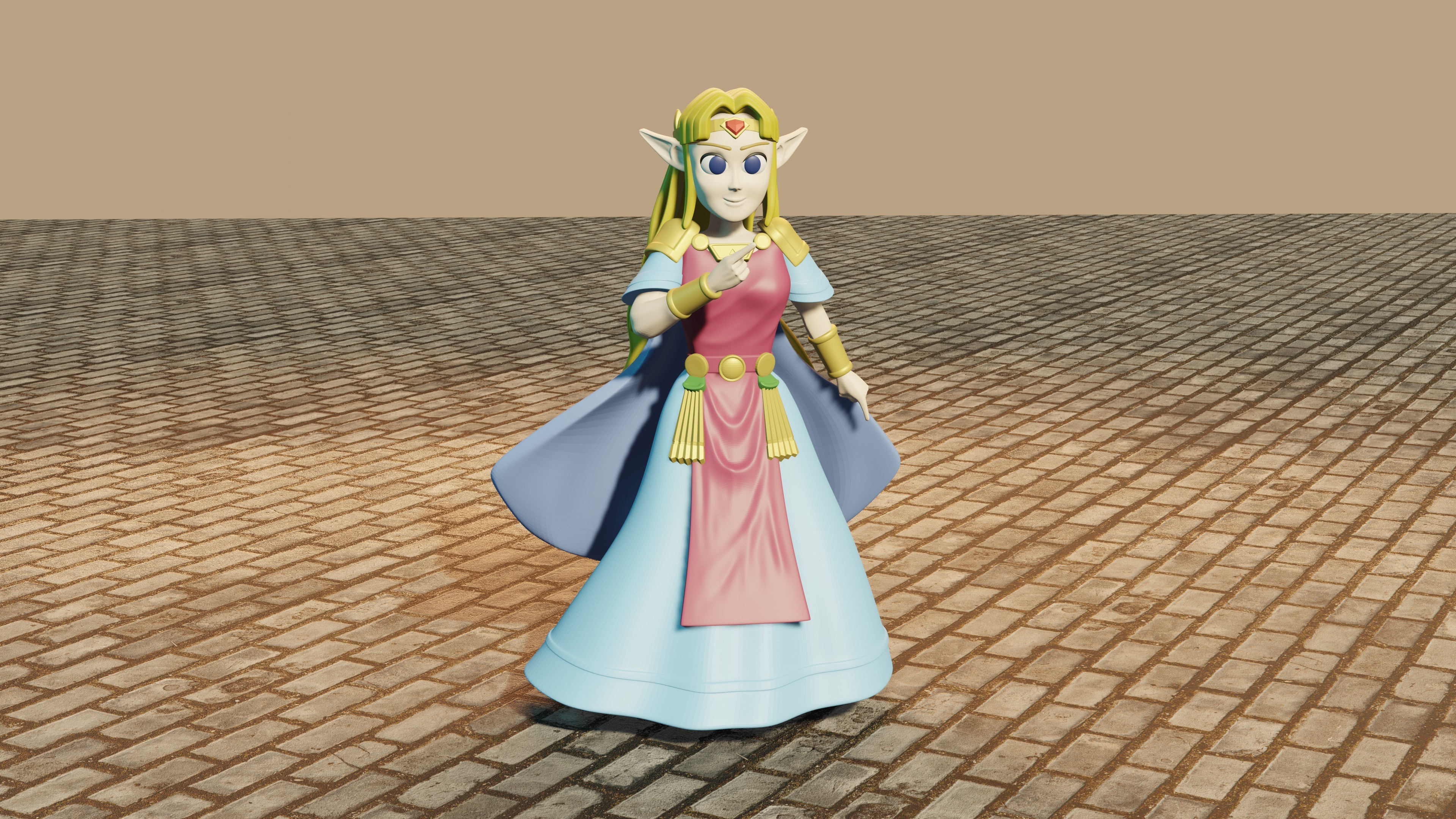 Download free STL file Princess Zelda â€¢ 3D printing design ãƒ» Cults