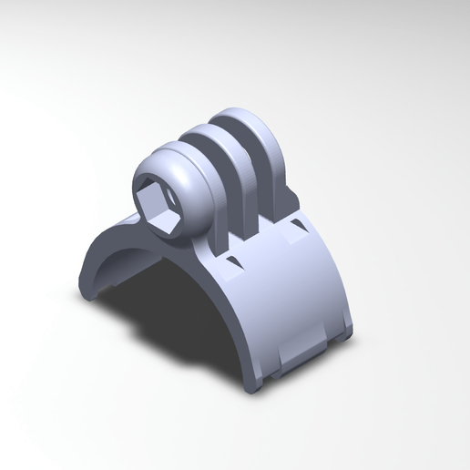 Download 3D printing files GoPro handlebar mount // GoPro handlebar