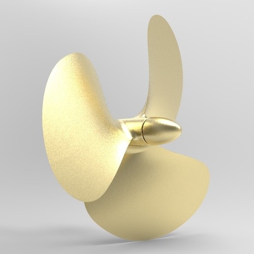 Download STL file NURBS 3 BLADE PROPELLER • 3D printable object ・ Cults