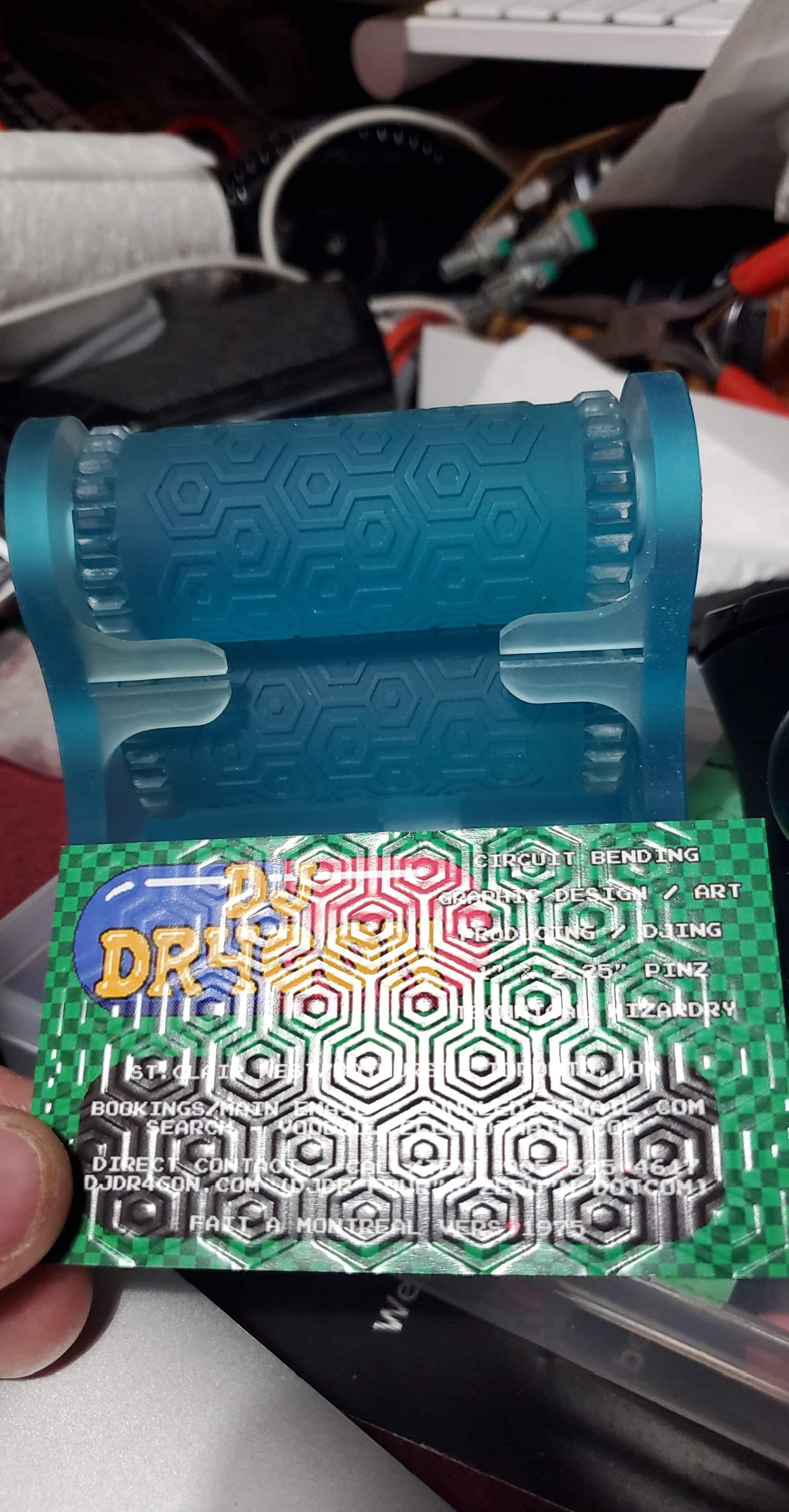 3D printed The Business Card Embosser System • made with Elegoo Mars・Cults