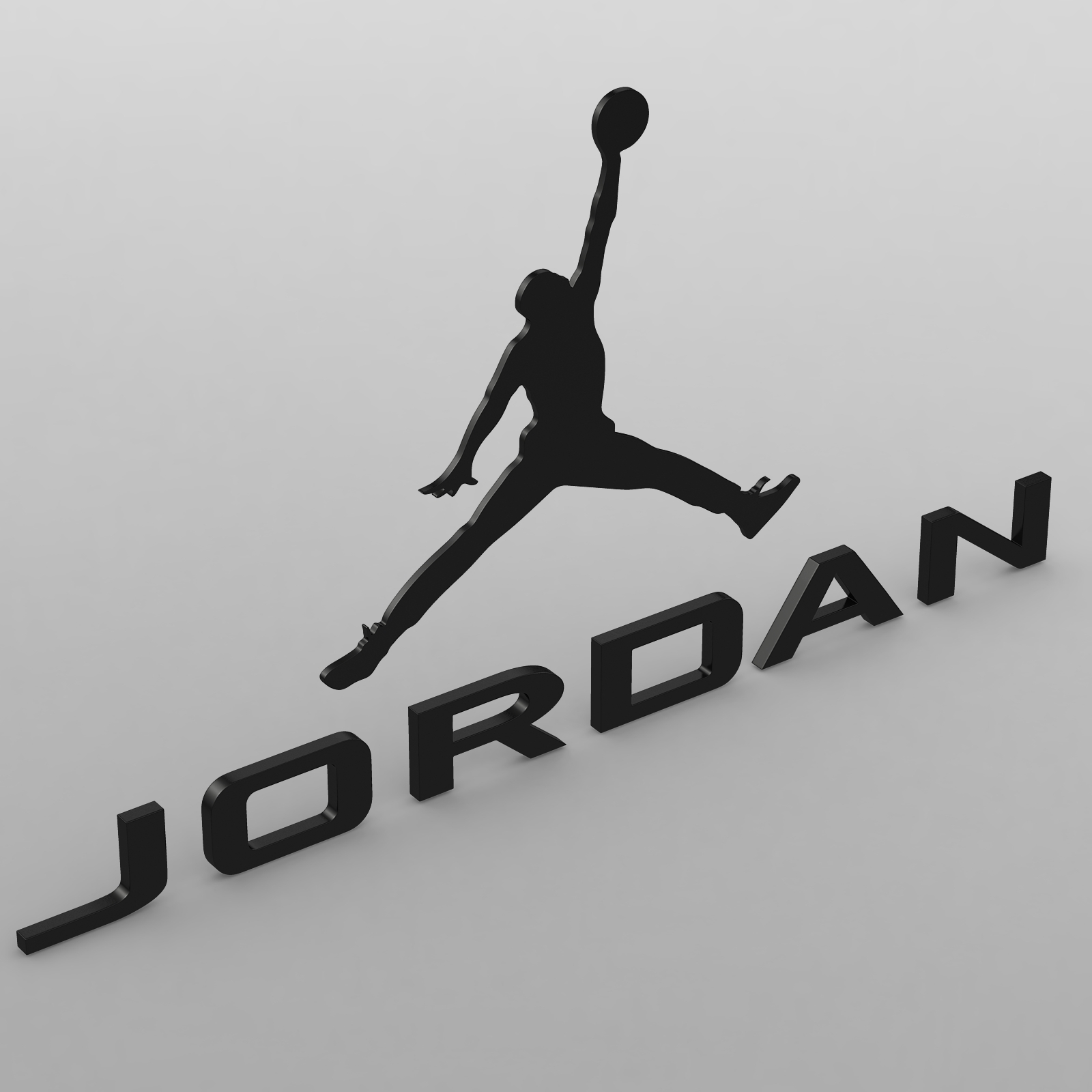 STL file jordan logo・3D printer model to download・Cults
