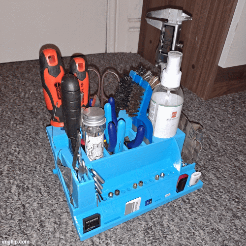 STL file TOOL BOX ORGANIZER (lightweight) SUPPORTLESS PRINT 📦・3D