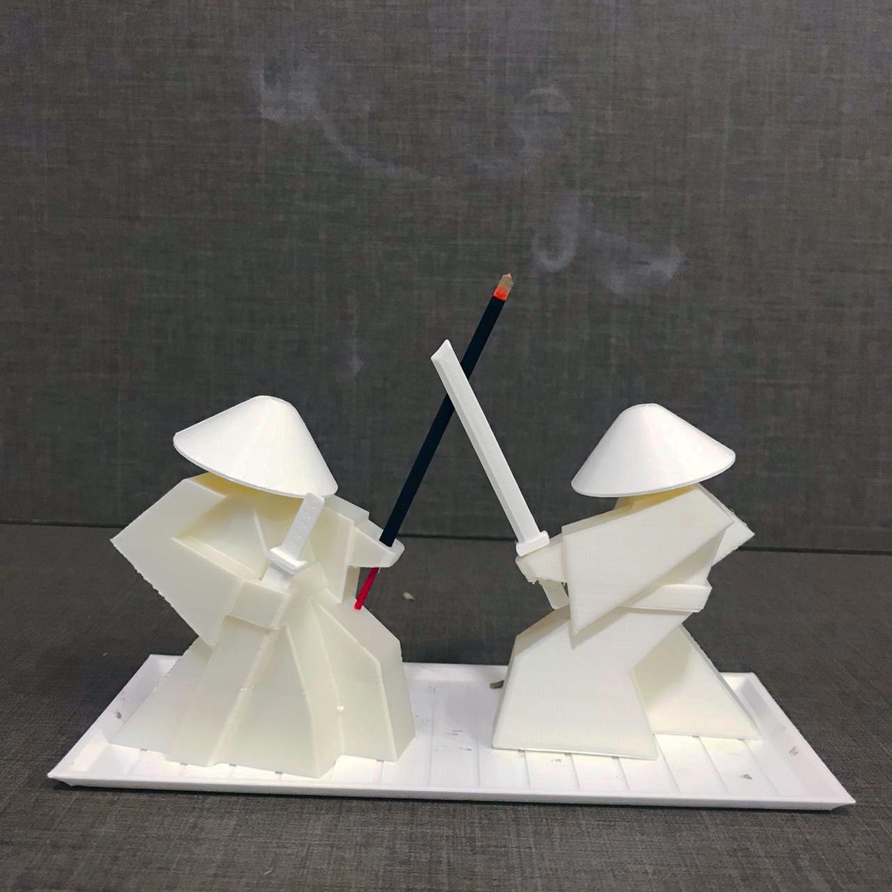 STL file INCENSE BURNER SAMURAI・3D printing model to download・Cults