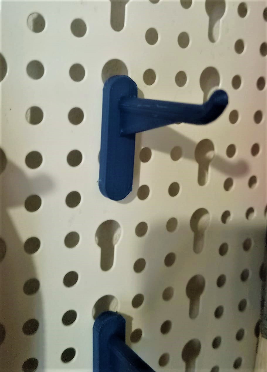 STL file Peg board Hook for tools・Design to download and 3D print・Cults
