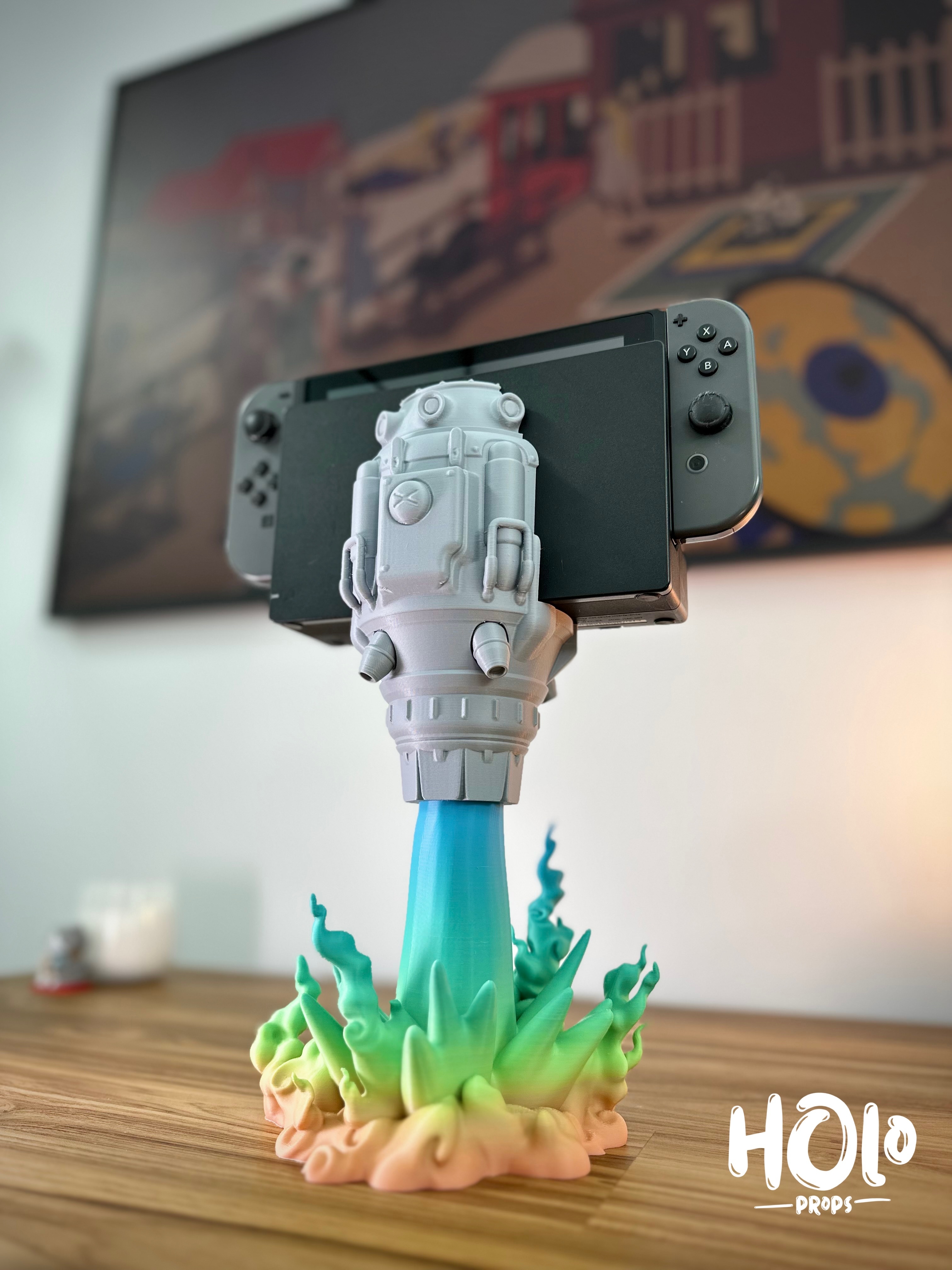 3D file Rocket Switch Dock - Classic and OLED 🚀・3D printing idea to