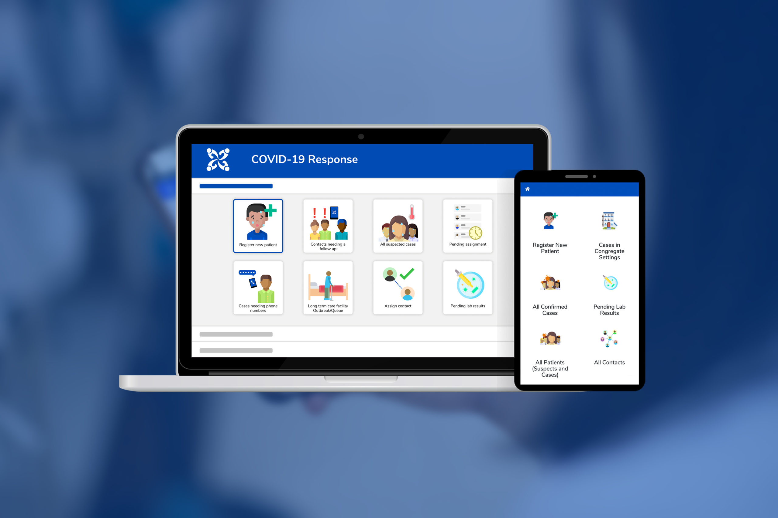 Template Applications to Support All Phases of COVID19 Response