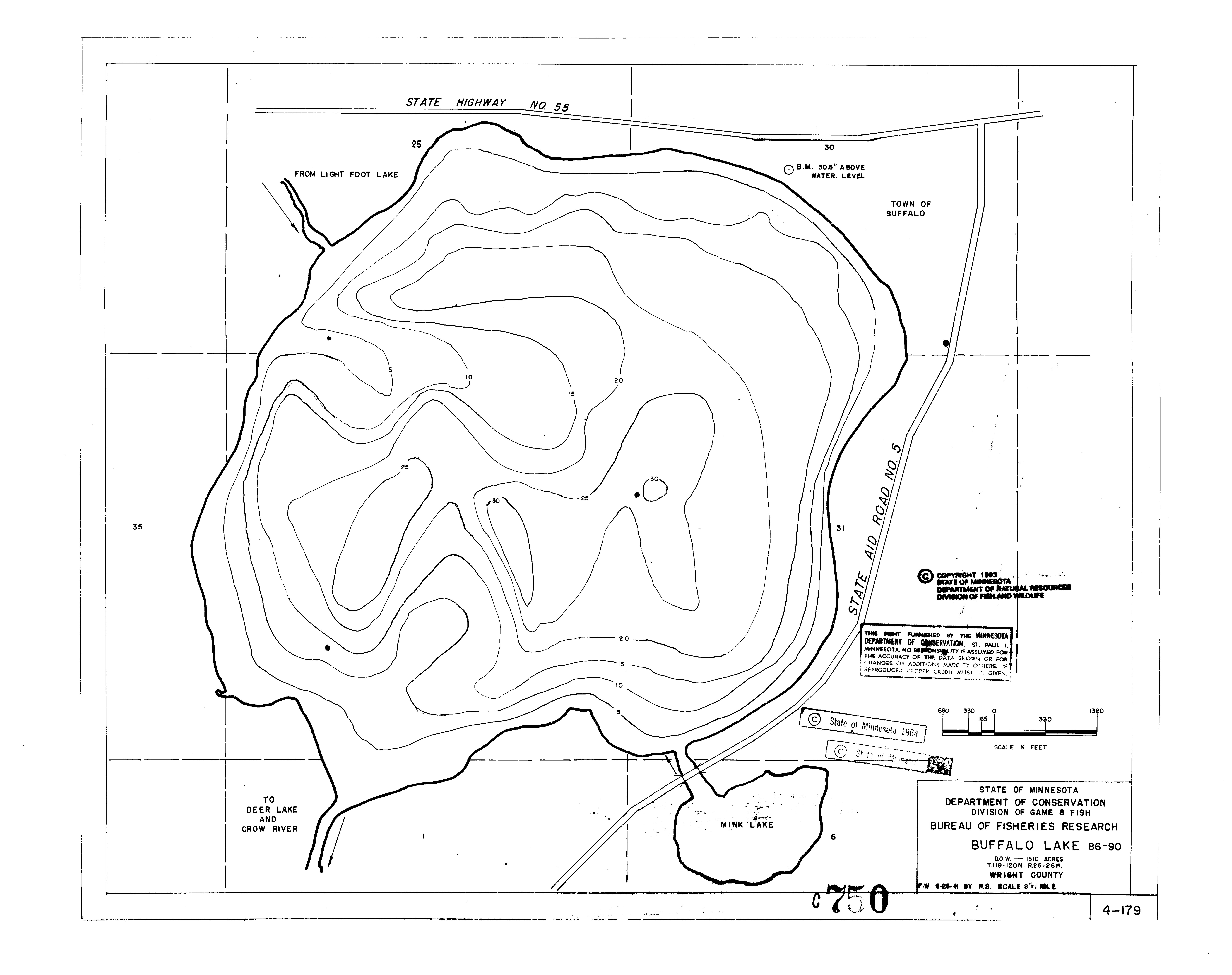 Lake depth maps Minnesota DNR MN Department of Natural Resources