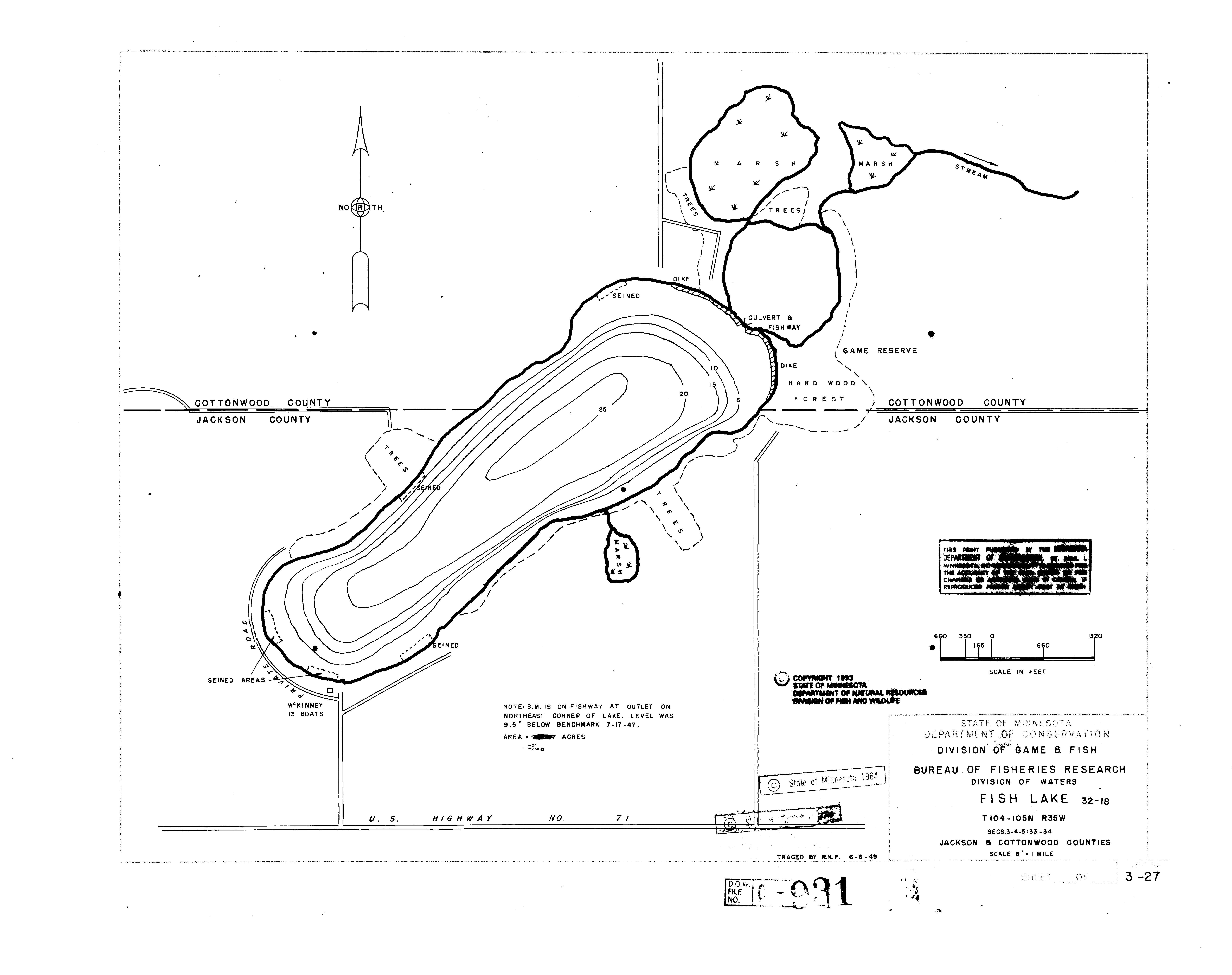 Lake Depth Maps Fish (32001800) LakeFinder Minnesota DNR