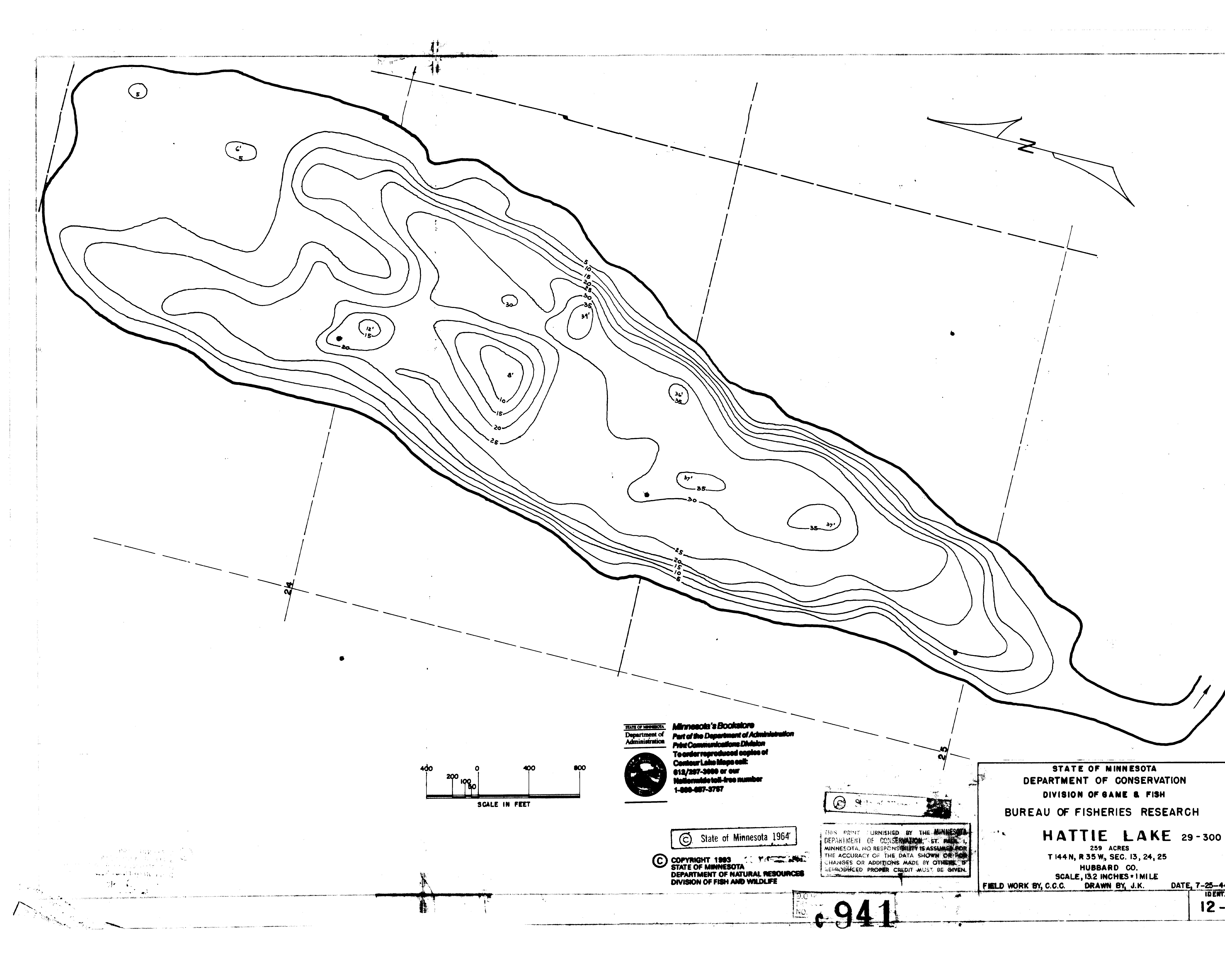 Mn Dnr Lake Maps Lake depth maps Minnesota DNR