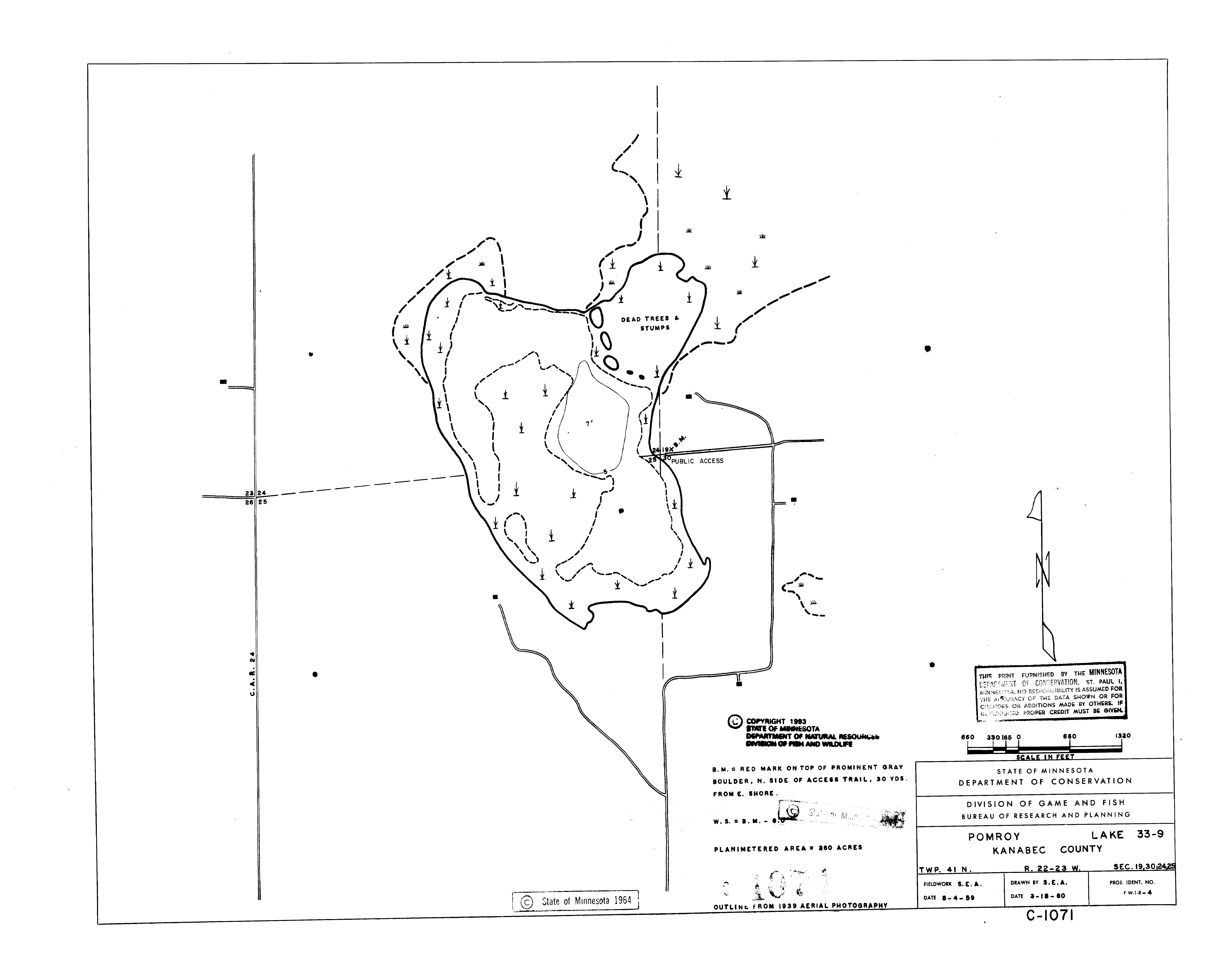 Lake depth maps Minnesota DNR MN Department of Natural Resources