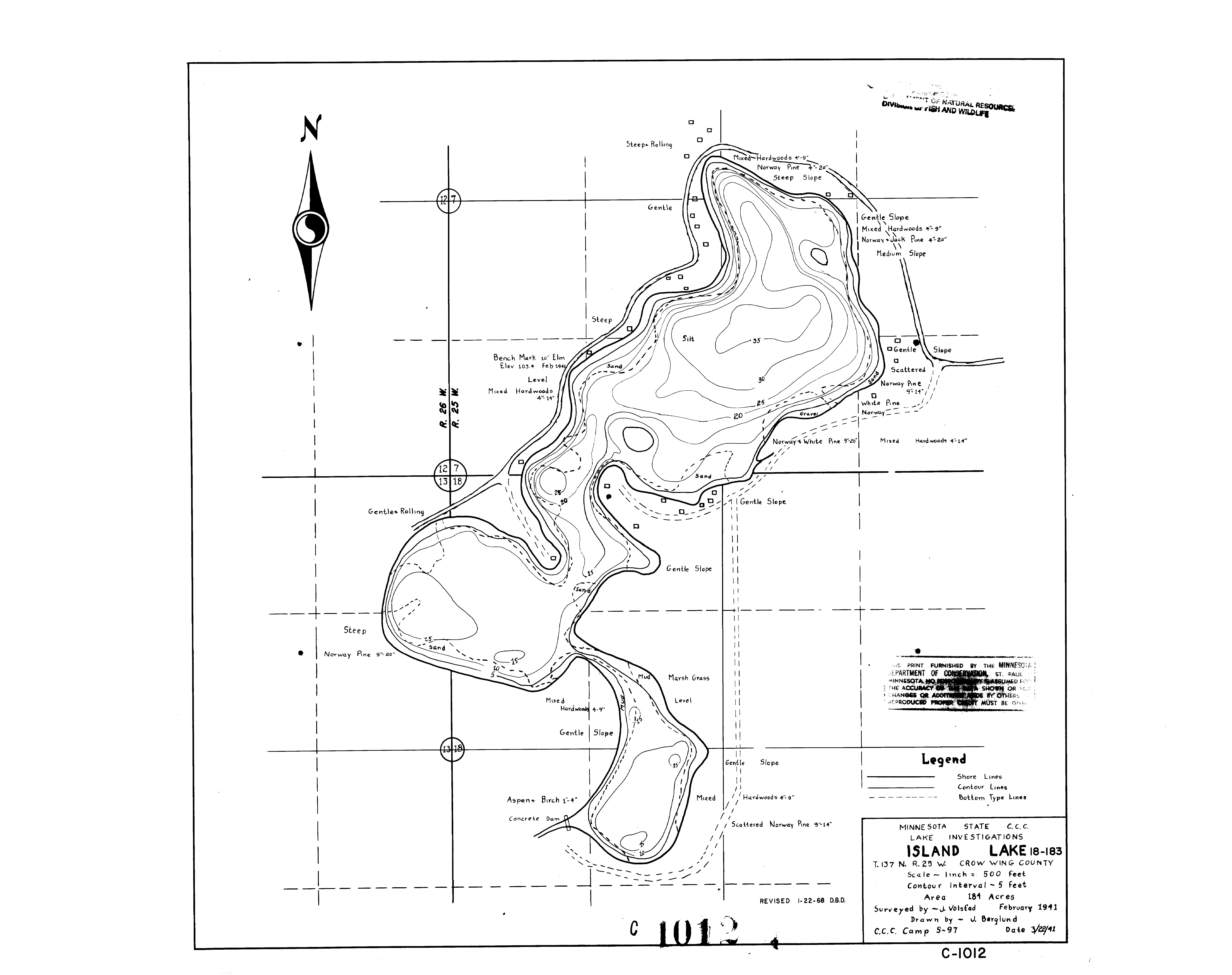 Lake depth maps Minnesota DNR MN Department of Natural Resources