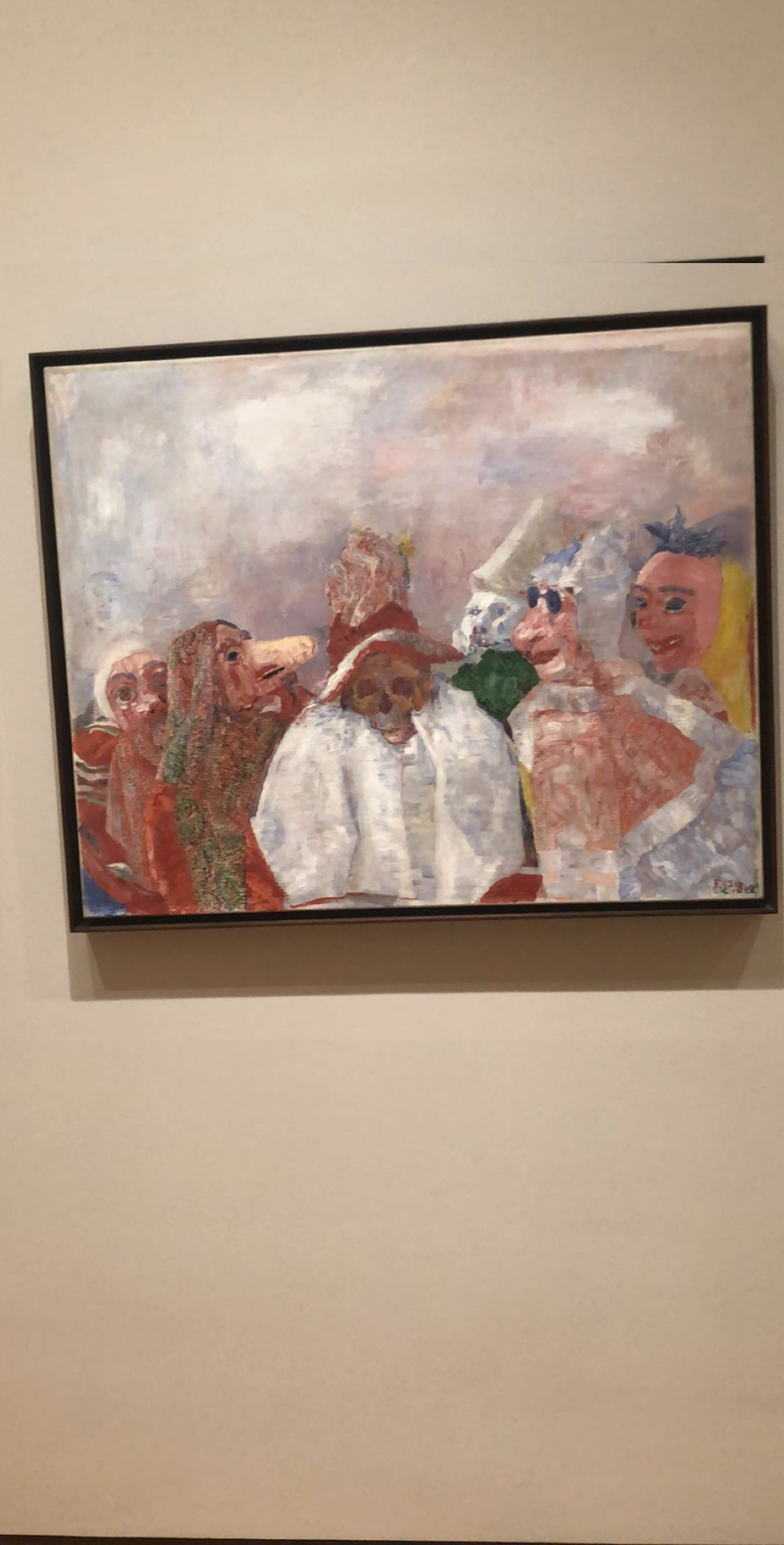 Masks Confronting Death by James Ensor Seminar 1 The Arts in New