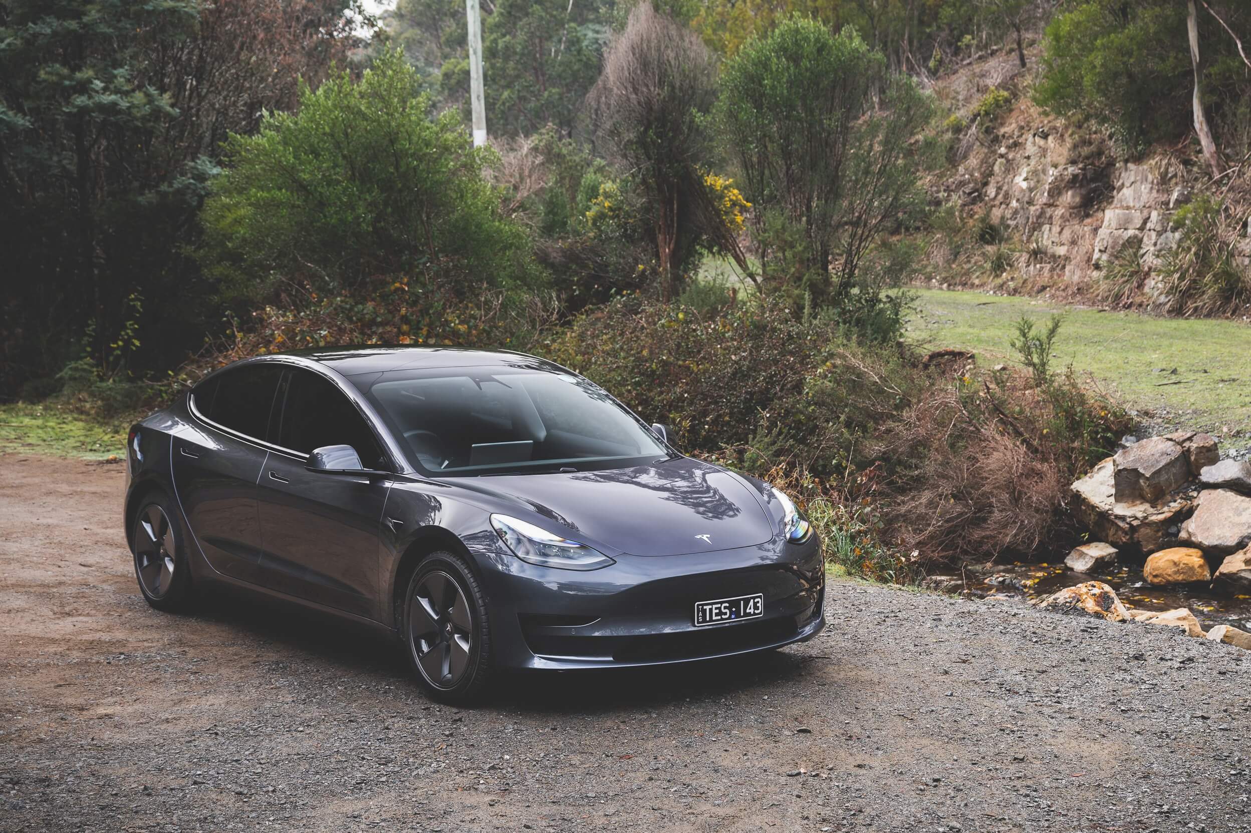 Car Hire in Mount Stuart Tesla Model 3, 2021, 350kms range in