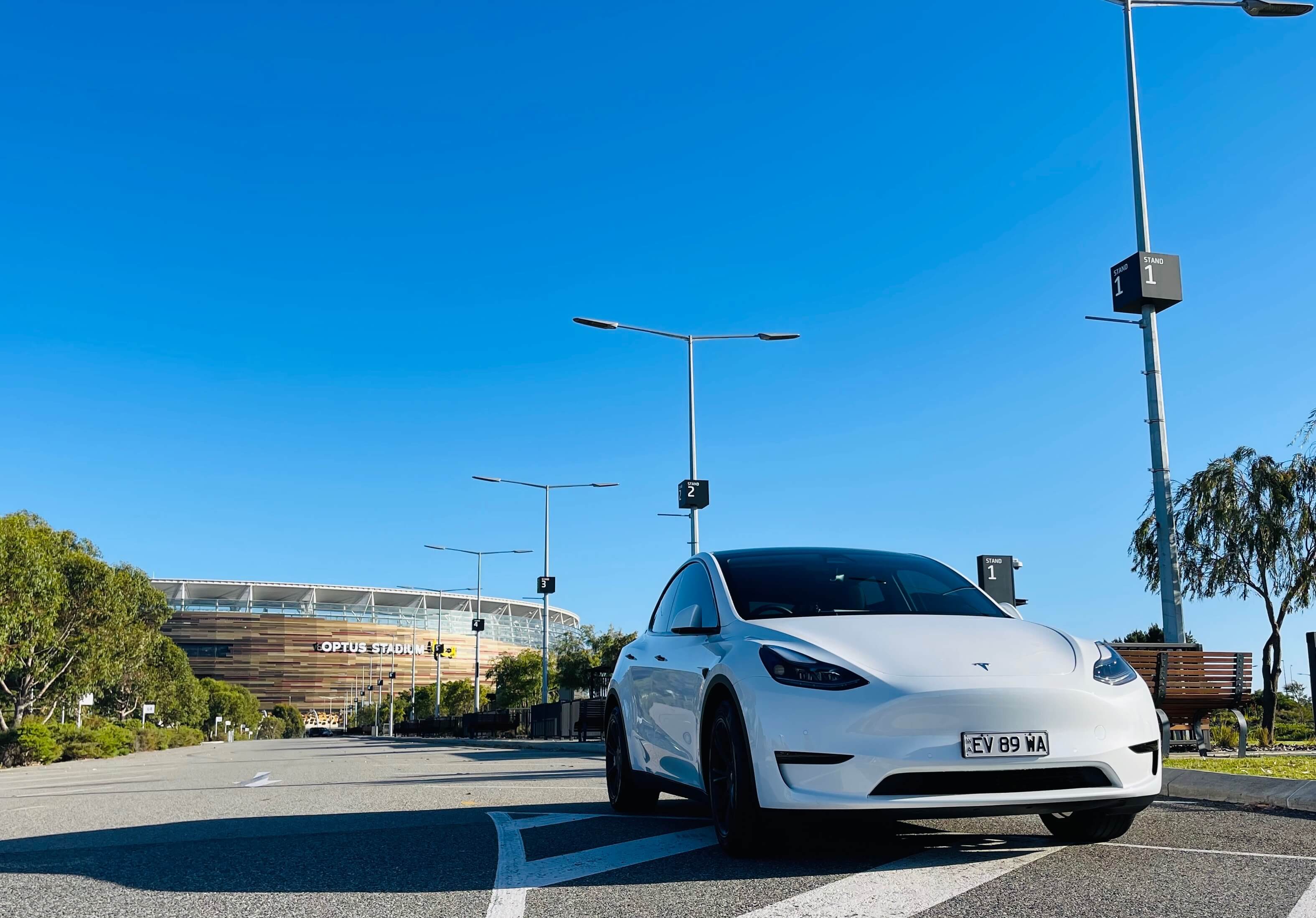 Car Hire in East Perth Tesla Model Y, 2022, 400kms range in Perth evee