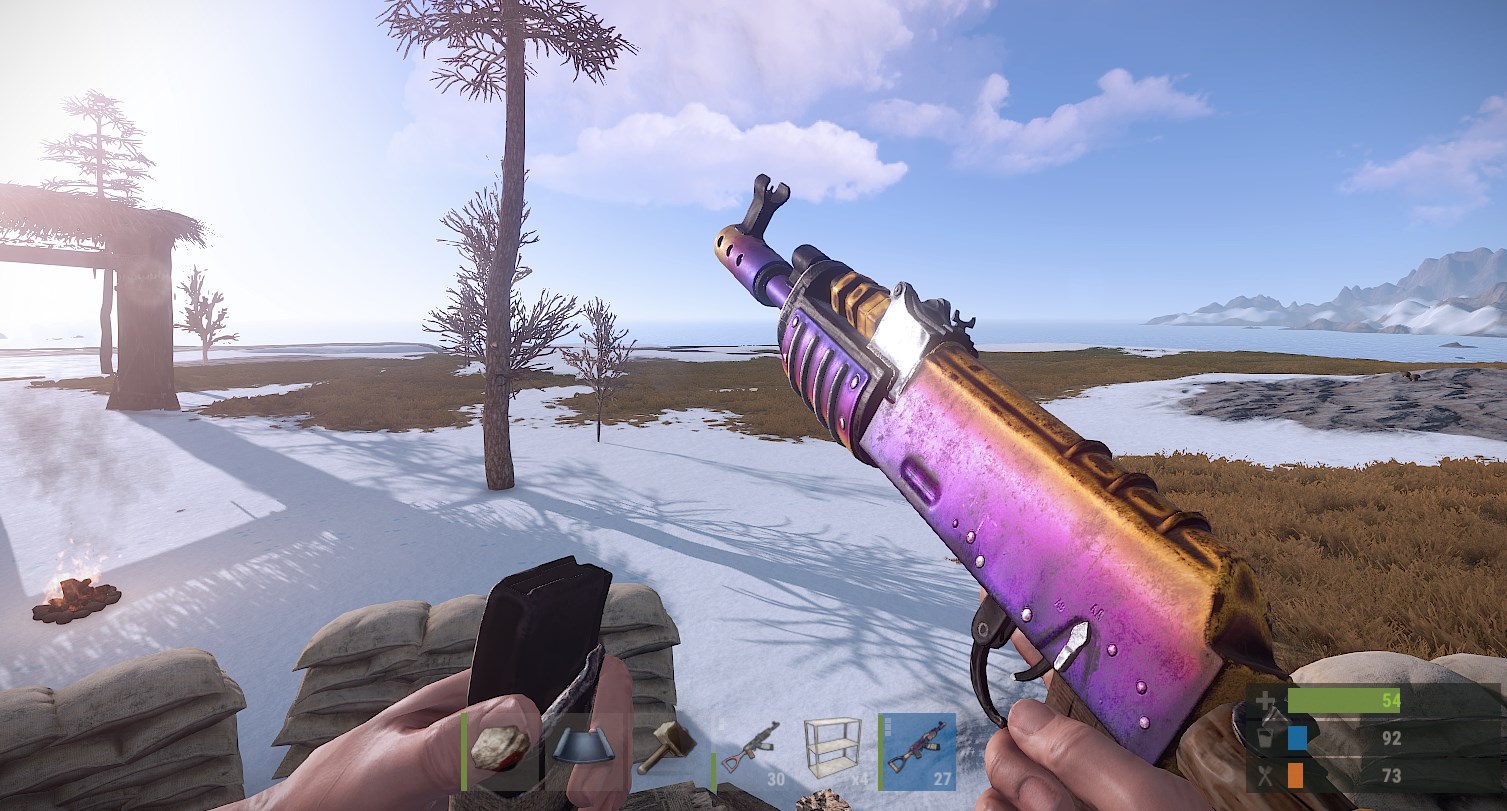 Look how bad the 20 Tempered AK looks playrust