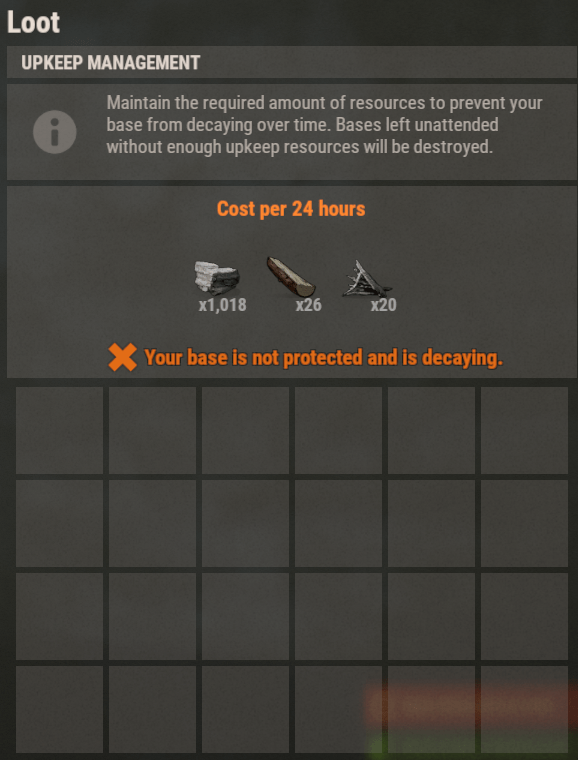 Tool Cupboard, decay and building privilege Rust Wiki