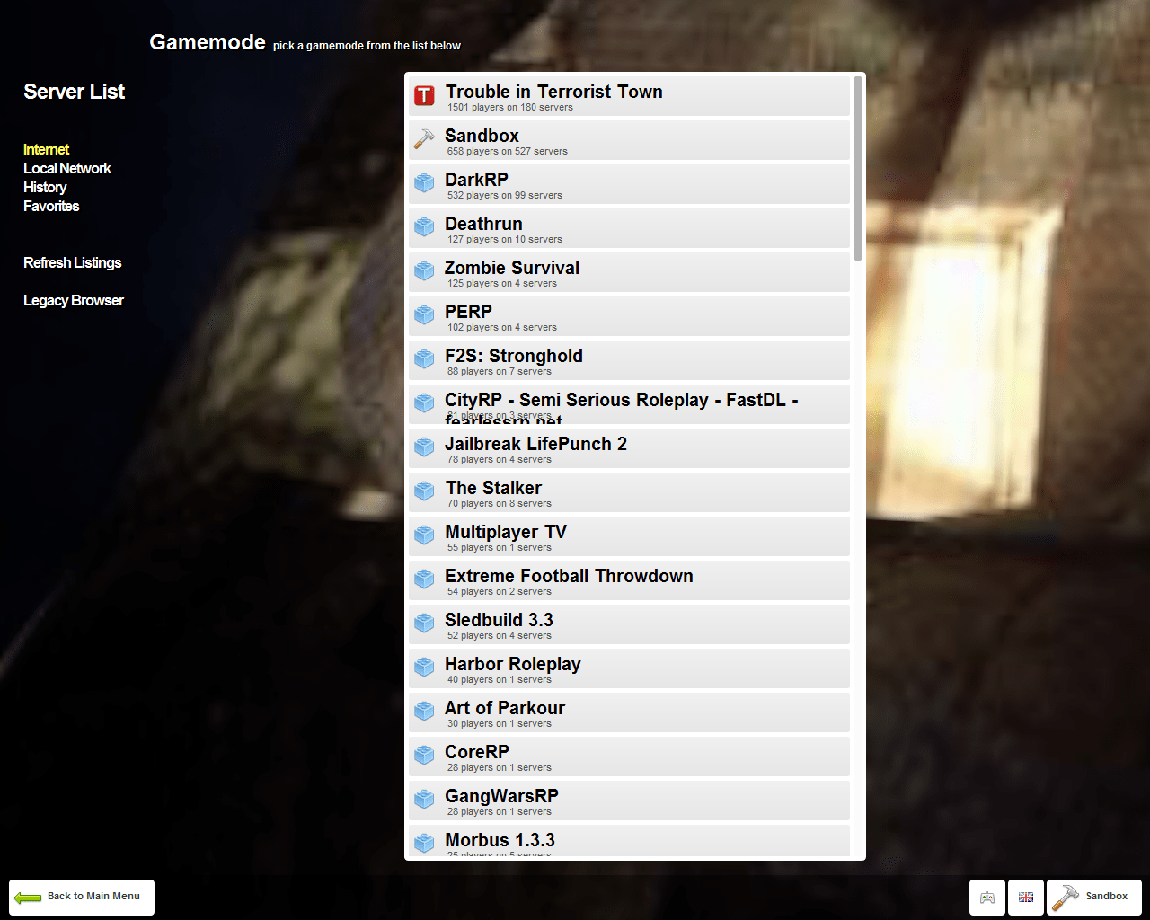 Finding a Multiplayer Game Garry's Mod Wiki