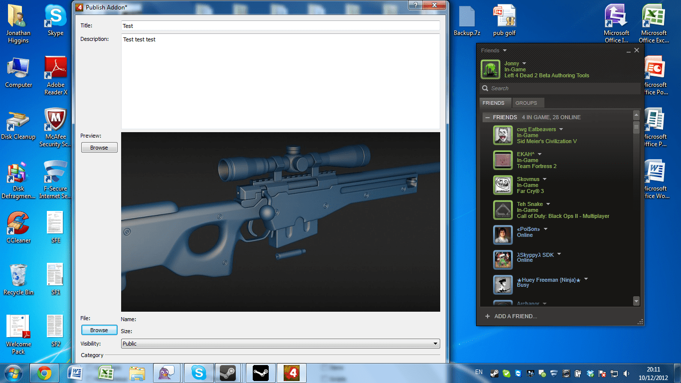 "Publish new addon" Manager window too large. Left 4 Dead 2
