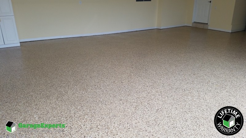 Residential Garage Epoxy Flooring in Gulf Breeze, Florida Garage