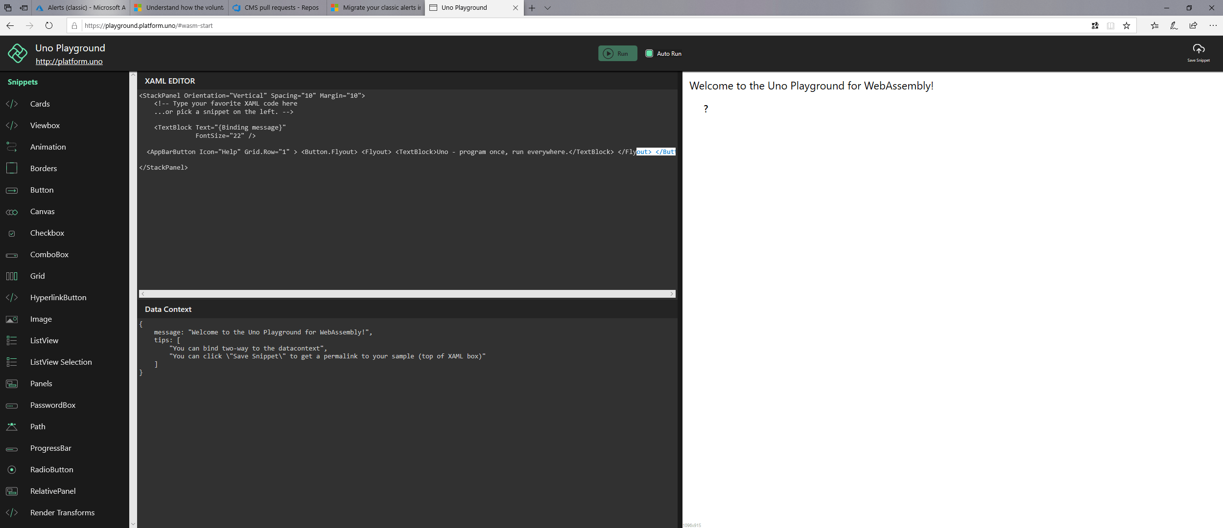 unoplatform/Lobby Gitter