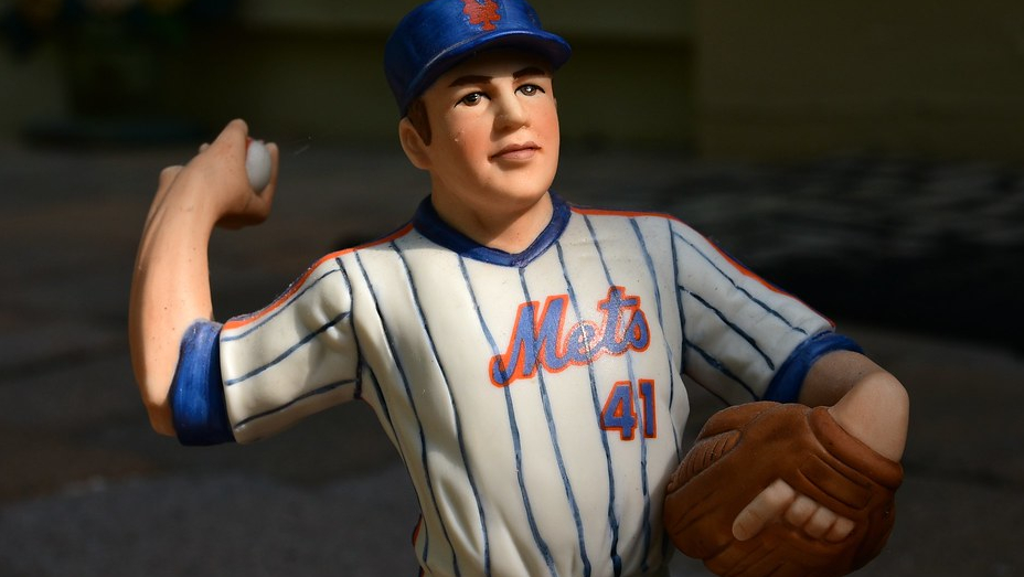 Who was the first Major League Baseball pitcher to strike out ten