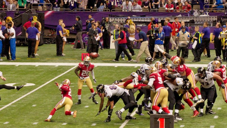 Super Bowl XLVII was unique in that play was suspended for