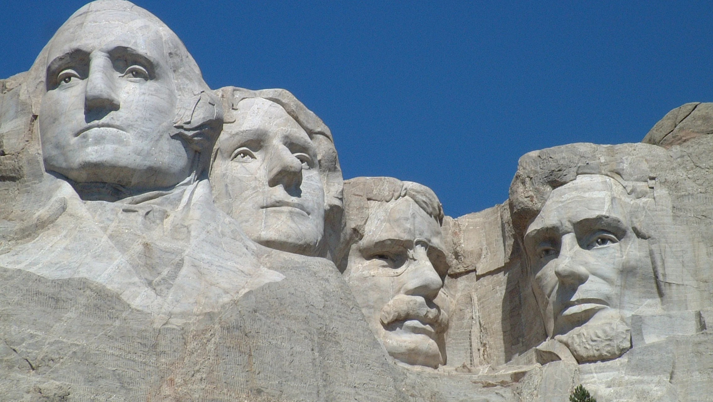 Mount Rushmore rides that fine line between man made and natural like