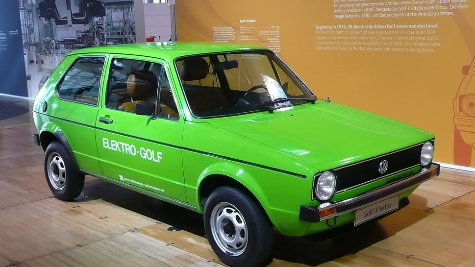 This car is an electrified economy hatchback from the mid '70s inspired