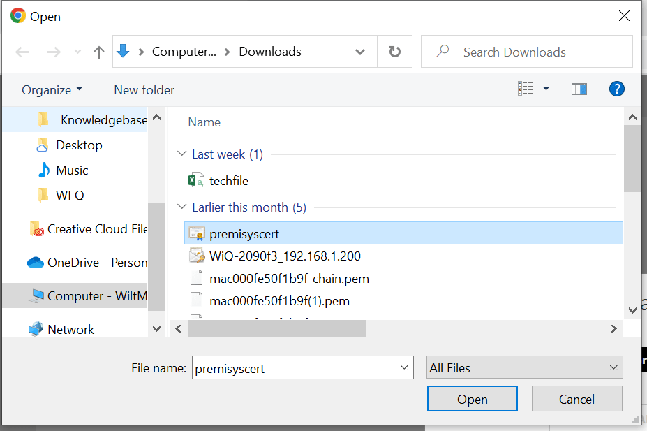 Setting up the WIQ Gateway with PremiSys Matrix Knowledgebase