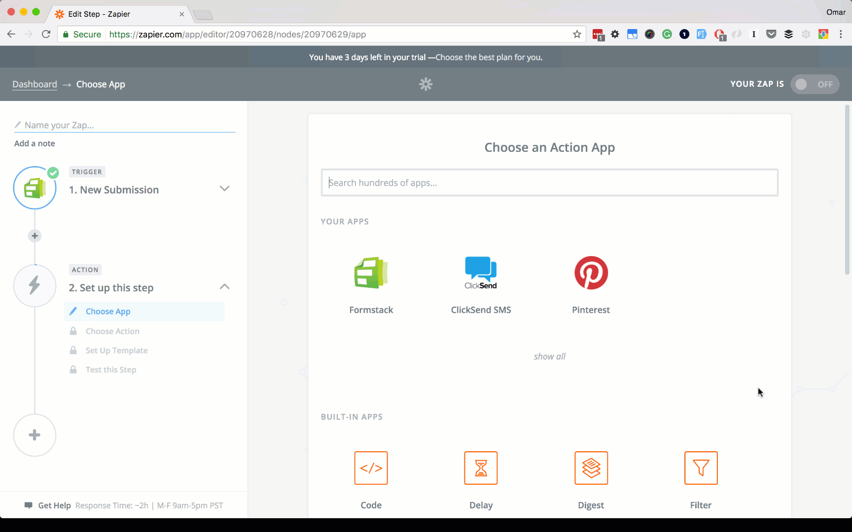 Formstack Integration ClickSend Help Docs
