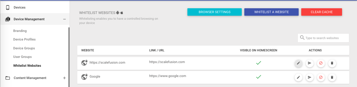 Whitelisting Websites on your Windows 10 Devices Scalefusion Help