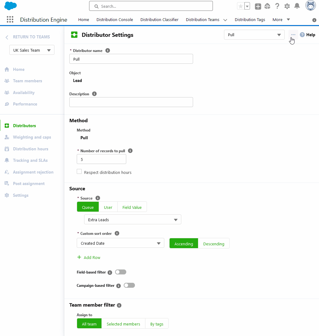 Pull Distributor Settings Distribution Engine Knowledge Base by NC