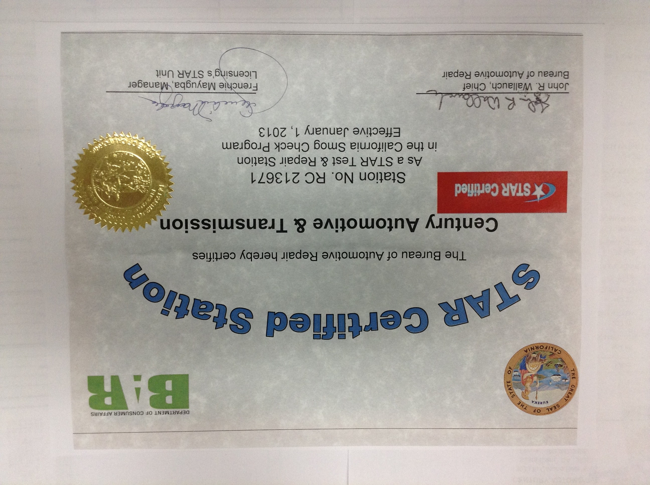 Certifications