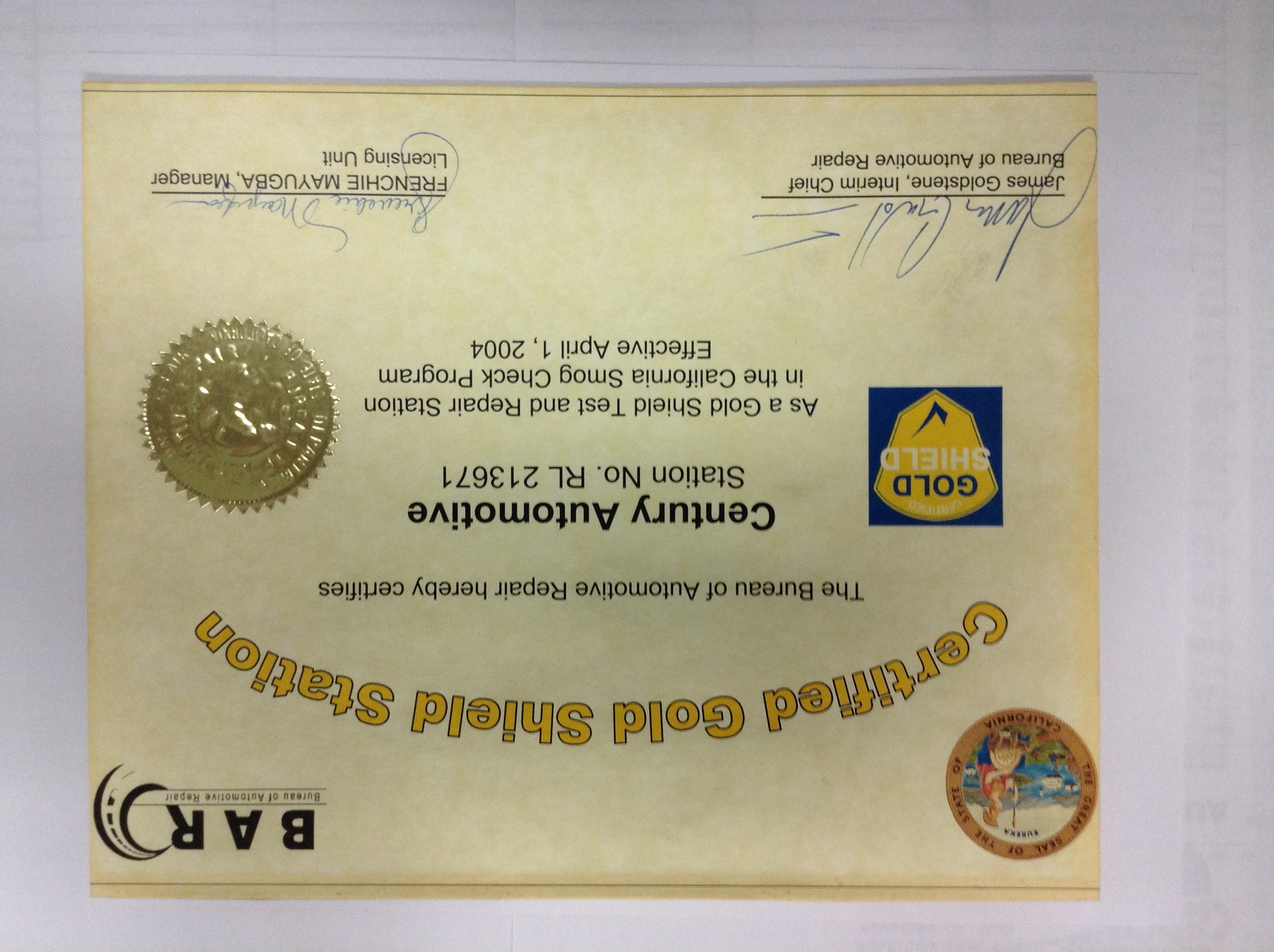 Certifications