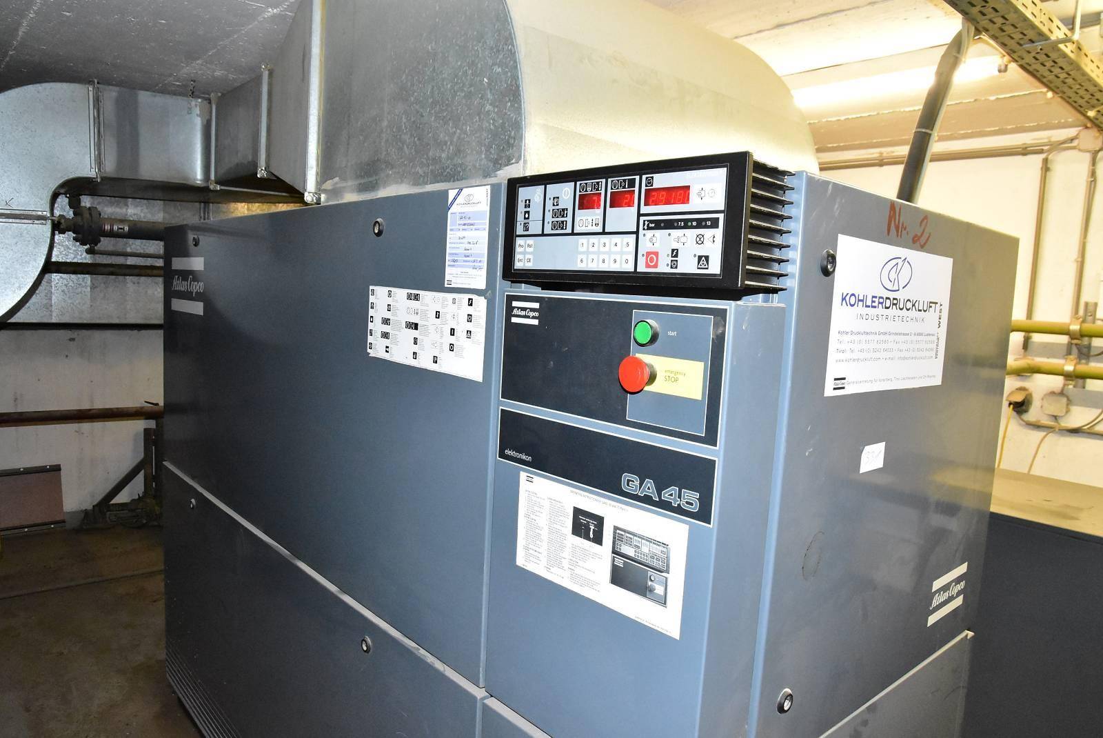 kuchen backofen Atlas Copco Elektronikon