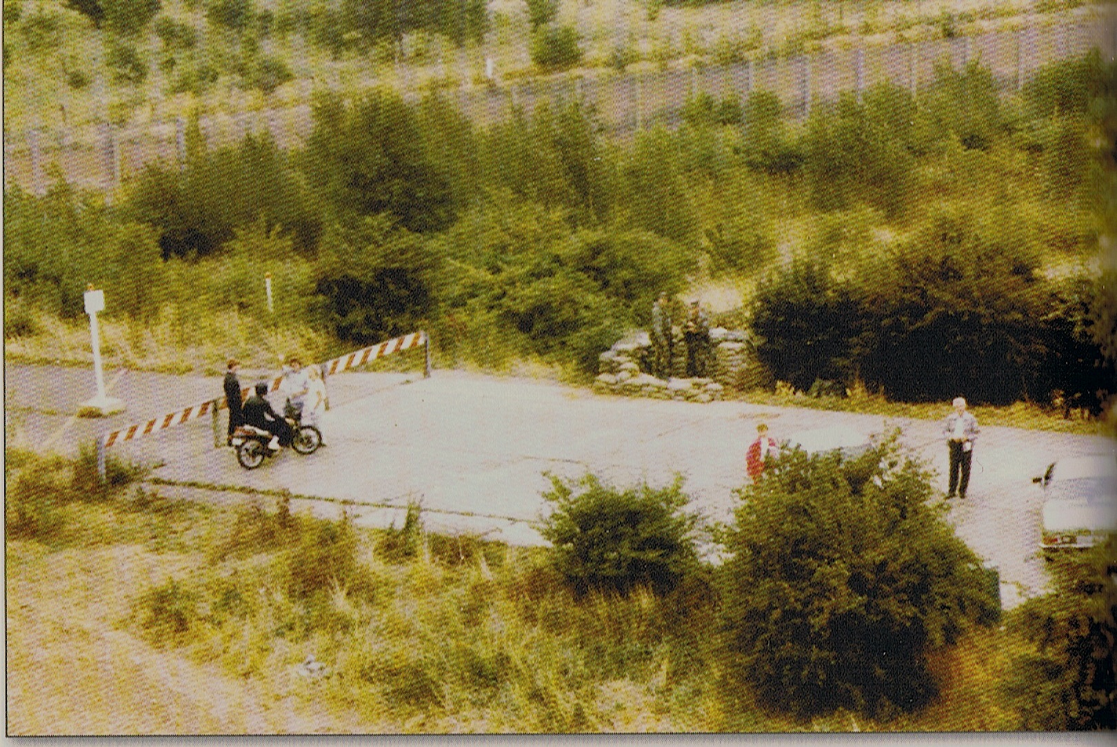 Die alte A4 und die DDR Grenze bei Bad Hersfeld im Jahre 1988