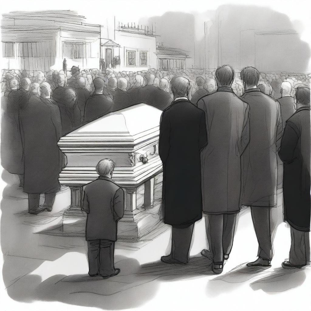 Elegance in Mourning A Sobering Funeral Scene