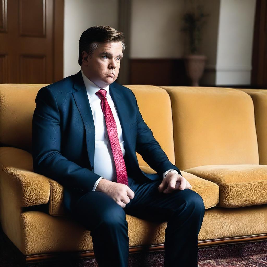 JD Vance's Curious Stare The Trump Couch