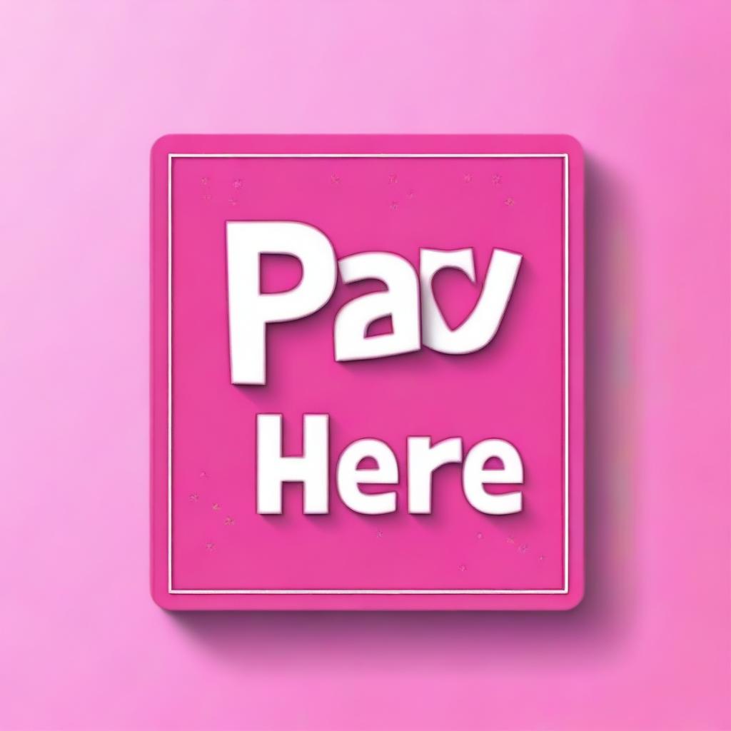 Vibrant Pink 'Pay Here' Sign EyeCatching Alert
