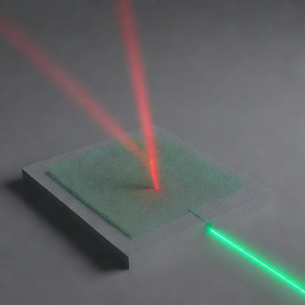 Monochromatic Laser Diffraction Experiment in 3D