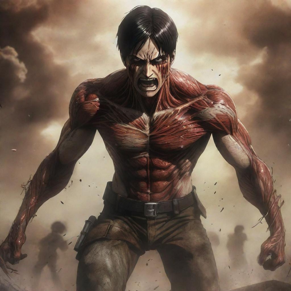 Unleashing Fury Eren's Titan Form(05)