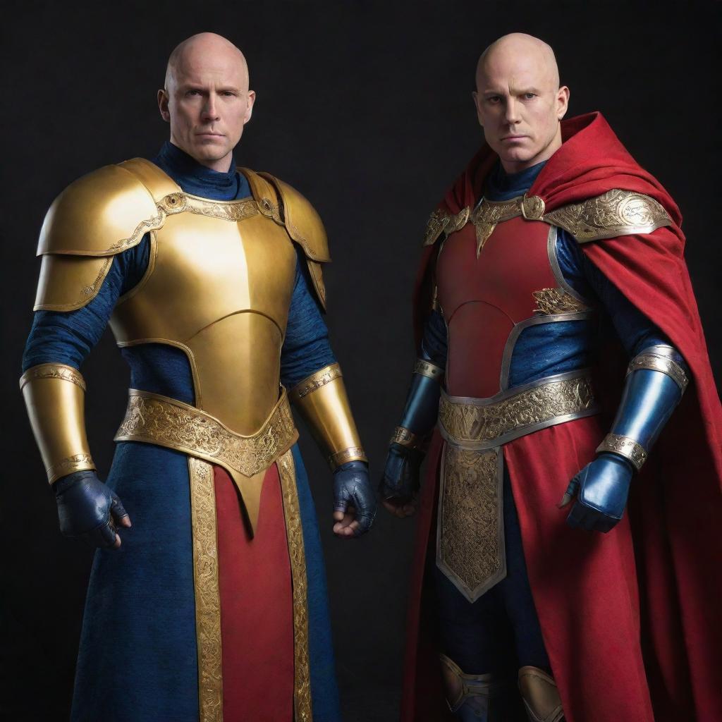 Unleash the Fury Twin Bald Warriors