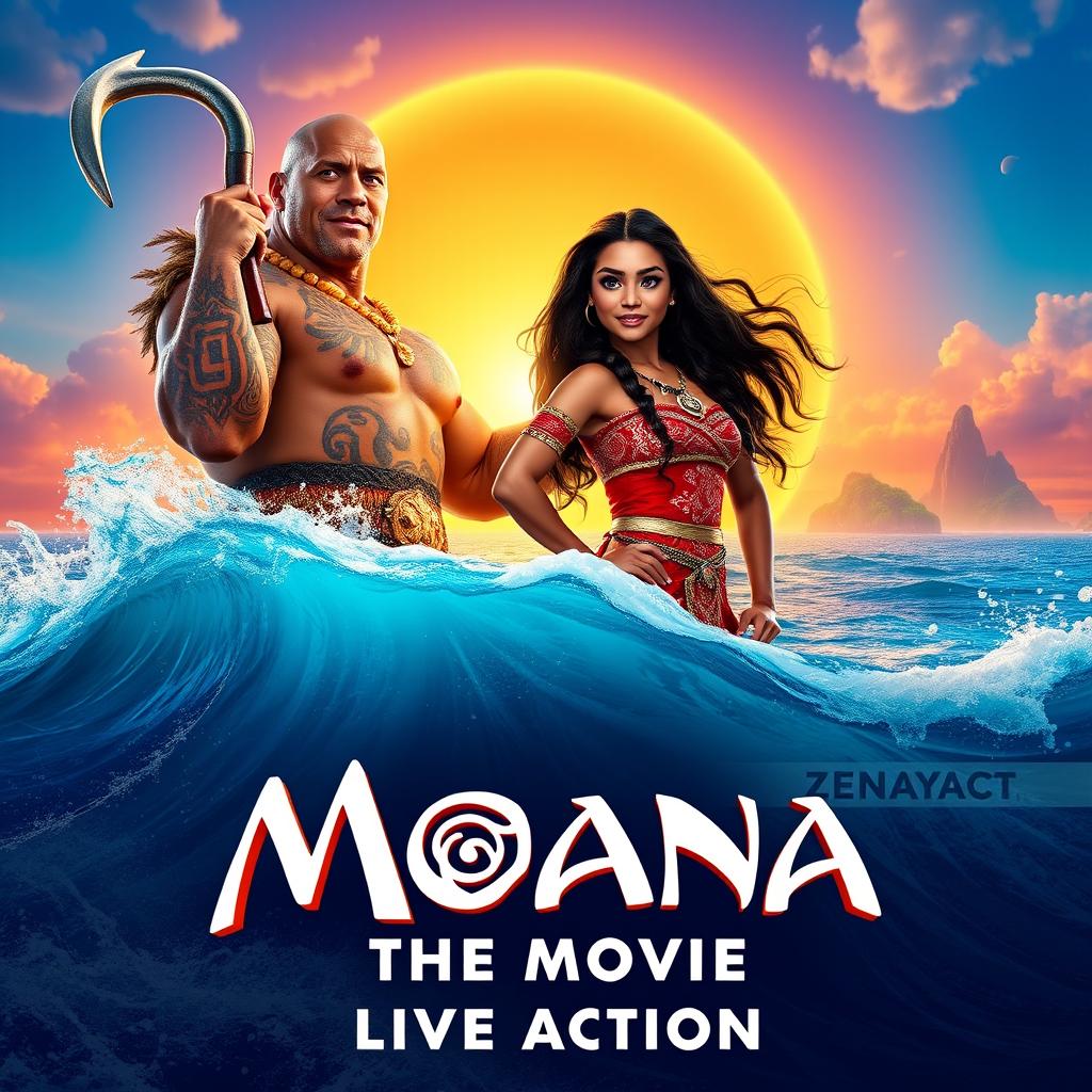 Moana 2025 Dwayne Johnson as Maui