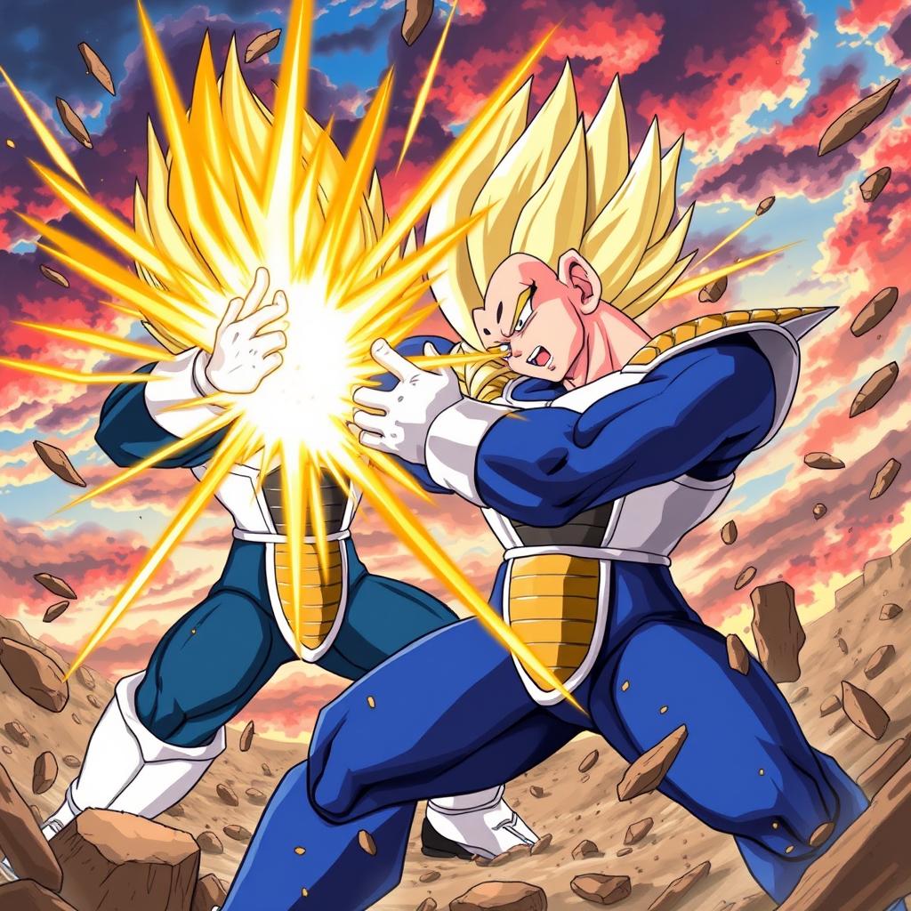 Epic Showdown Vegeta vs. Majin Buu(06)